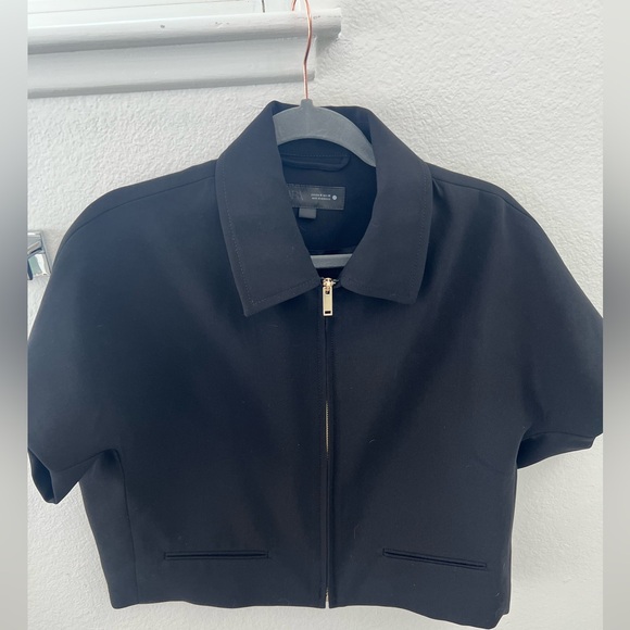 Zara Black Zip-Up Jacket - Picture 2 of 6